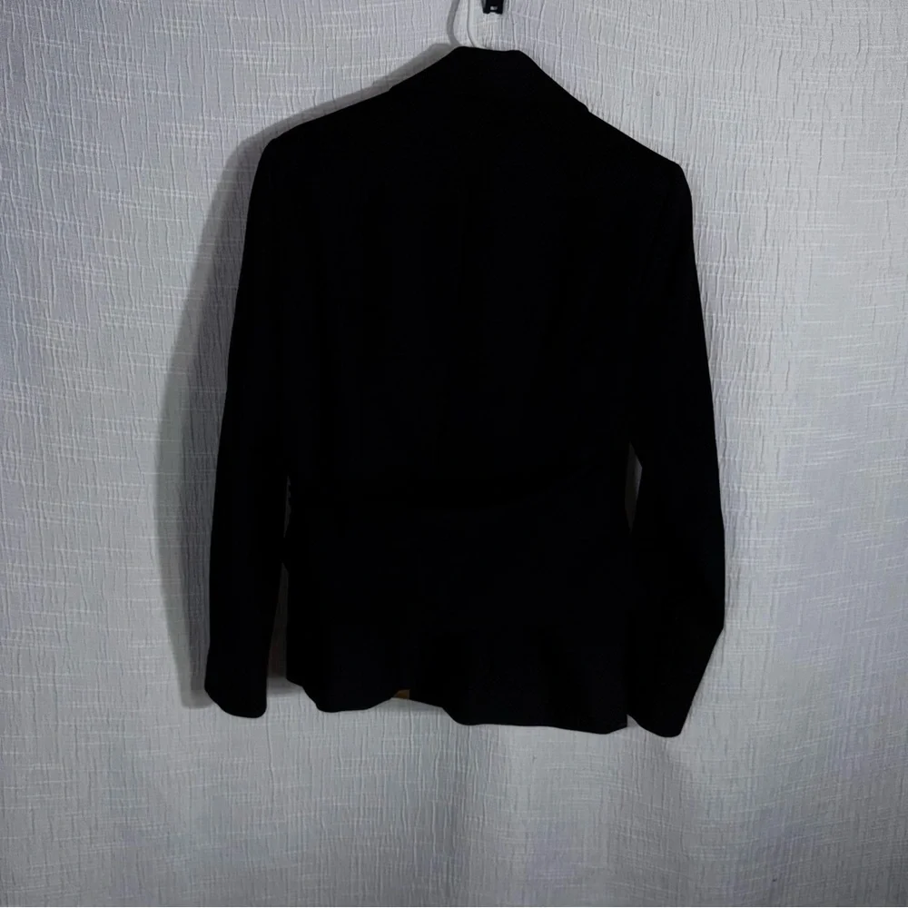 The Fold Black Collingham Jacket wool‎ blend size 10 NWT